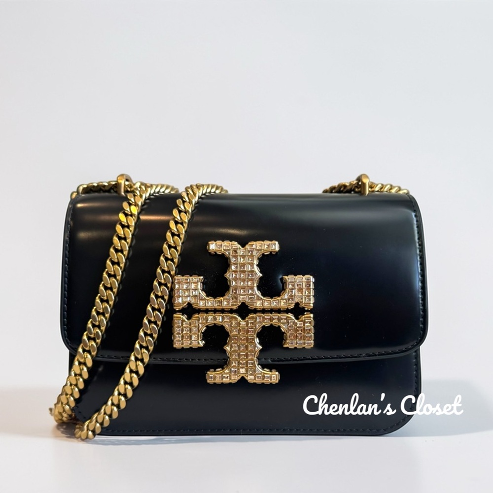 Tory Burch Eleanor Spazzolato Small Convertible Shoulder Bag NeW
